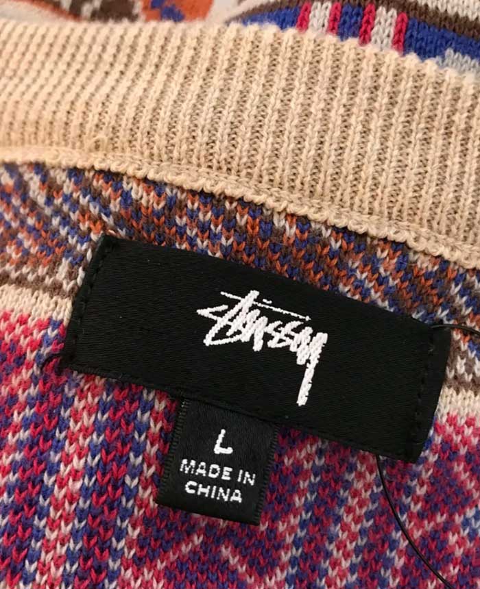 stussy shirt close up